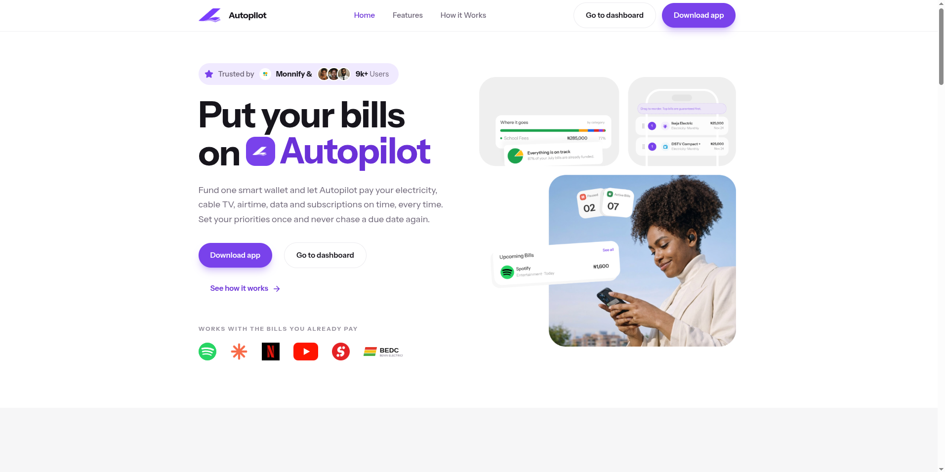 Autopilot Nigerian bill-payment fintech app